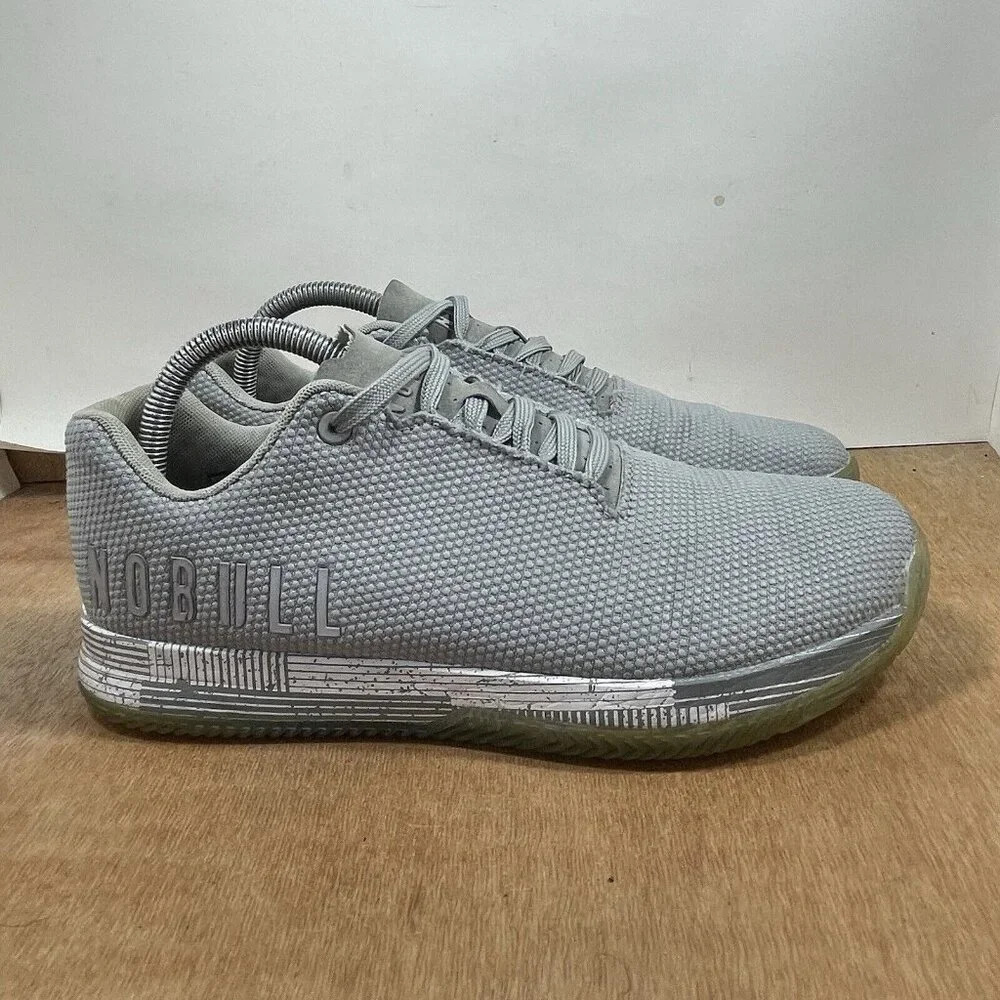 NO BULL Women Size 9.5 Grey SuperFabric Trainers Running Shoes